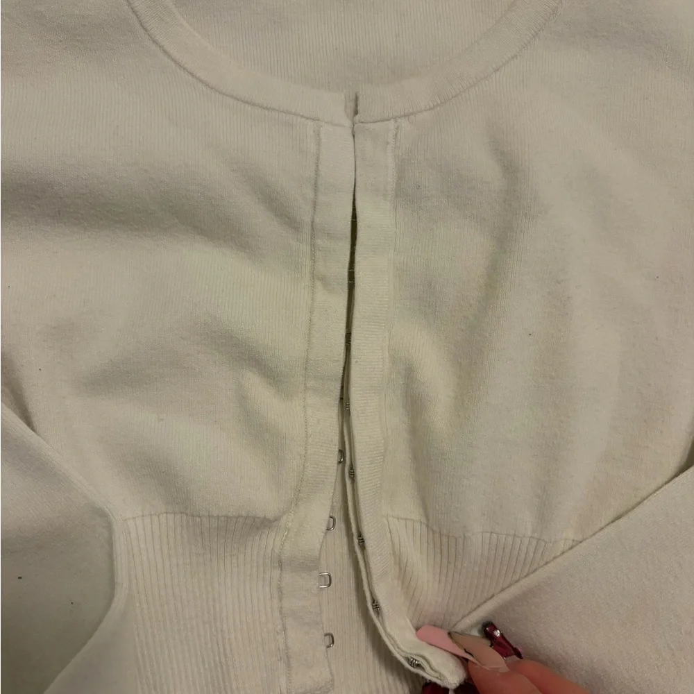 Sunday Best Cream Cropped Cardigan - Picture 3 of 4